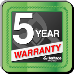 5-year warranty badge
