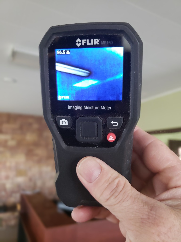 Thermal imaging used to find hidden moisture